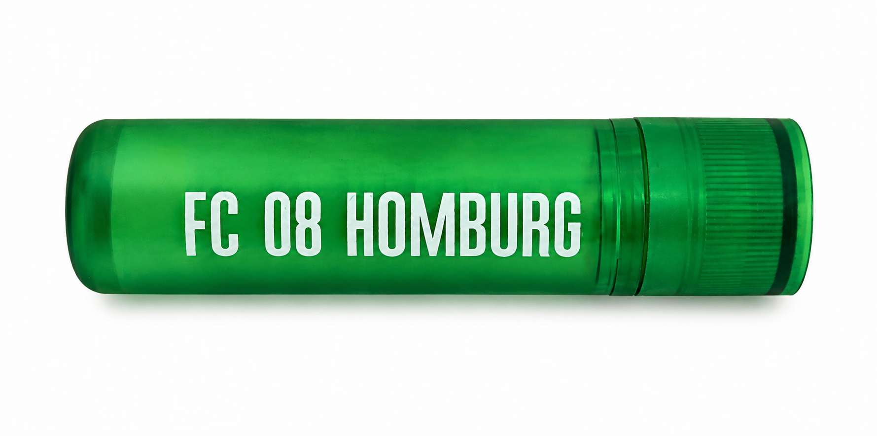 grün, zylindrisch, Behälter, Verpackung, Text wie FC 08 HAMBURG